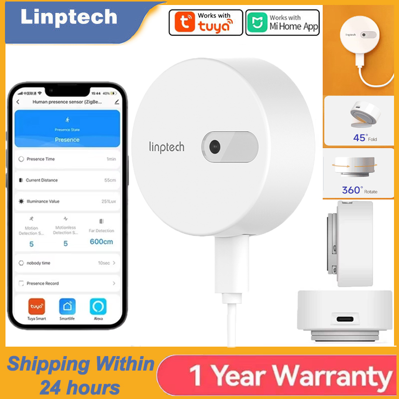 Zigbee Motion Sensor - Linptech Human Body Presence Sensor ES1