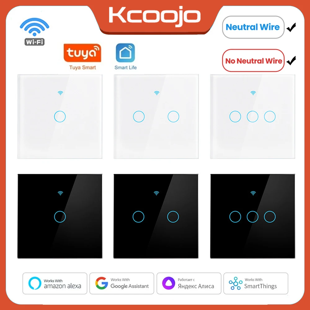 Smart Home Button - Tuya Wifi EU Smart Switches 1/2/3/4Gang