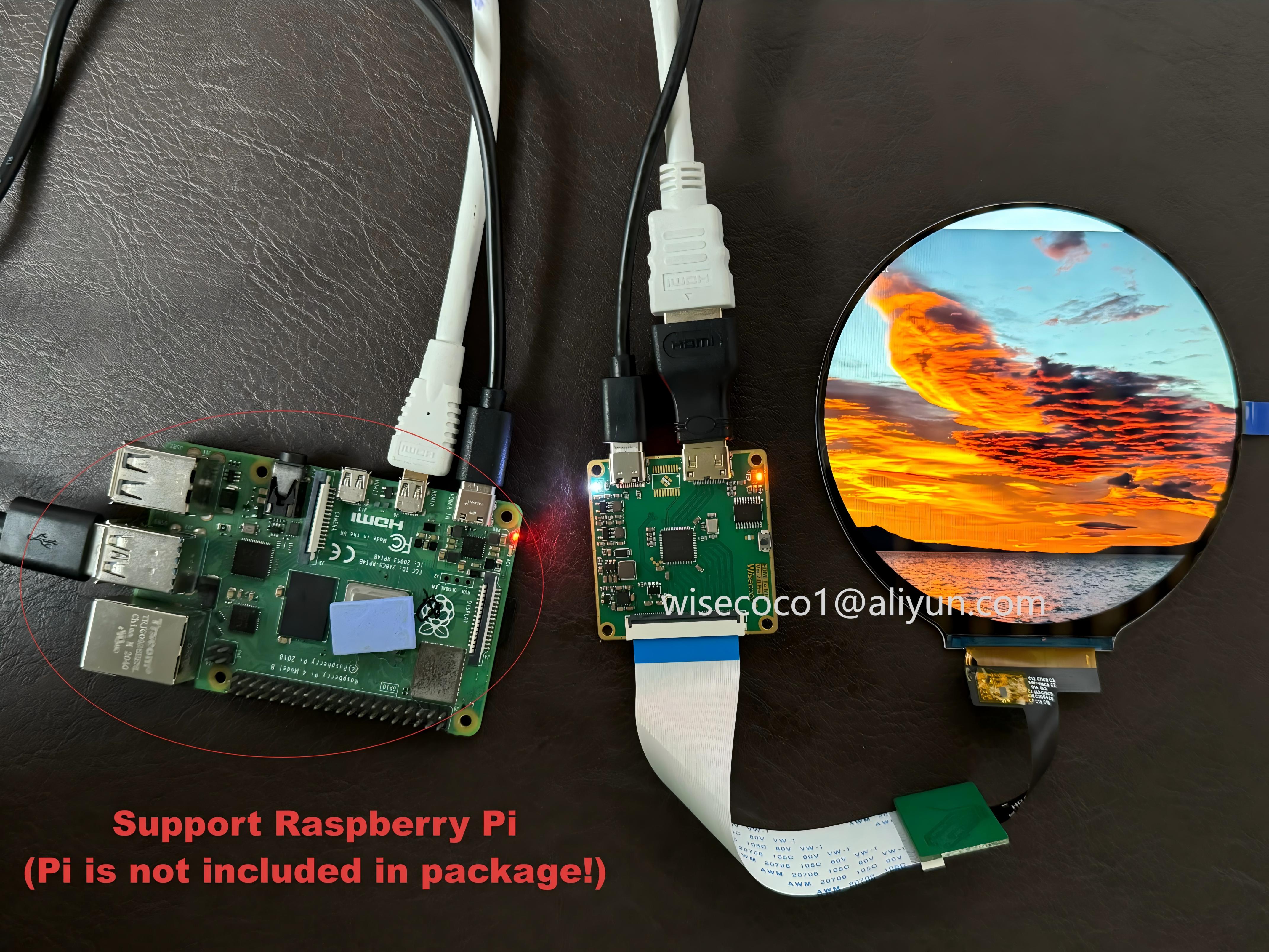 Wisecoco 4 Inch Round LCD Disp - Smart Home Raspberry Pi 리뷰 및 가격