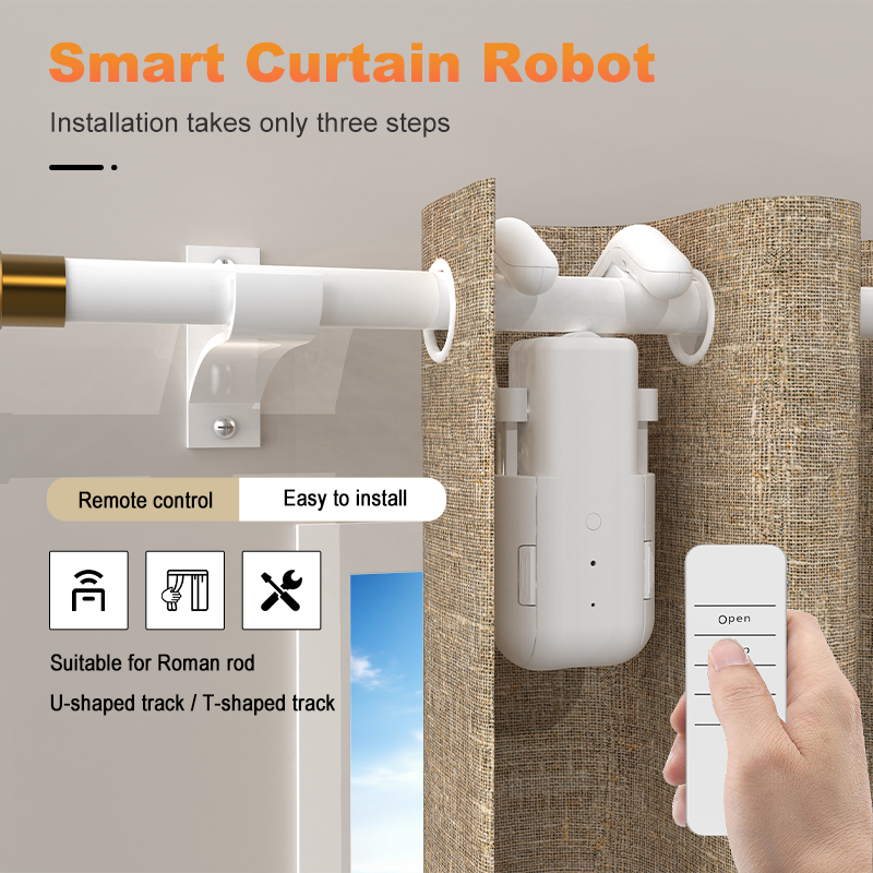 Smart Curtain Motor with Remot - Smart Home Button 리뷰 및 가격