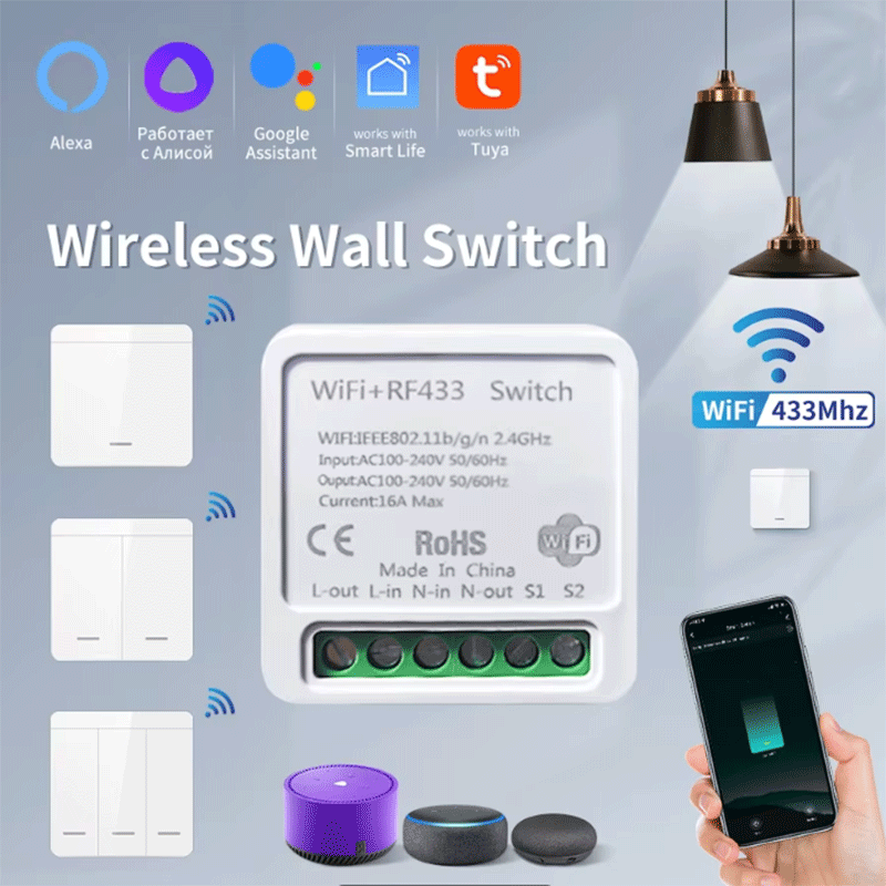 Tuya WiFi Smart Light Switch S - Smart Home Button 리뷰 및 가격
