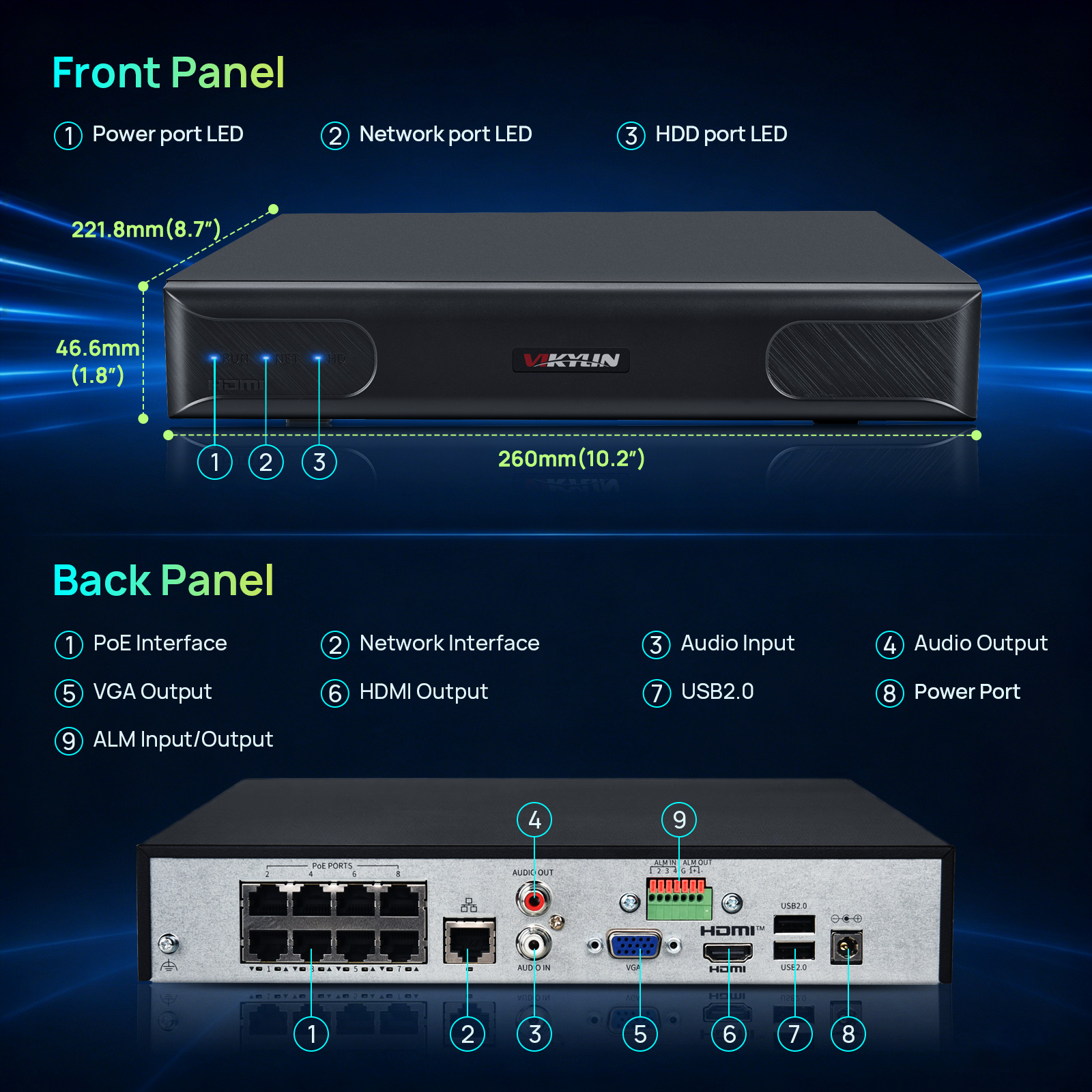 Vikylin 4K NVR UP to 12MP 8CH  - Smart Home Cctv Camera 리뷰 및 가격