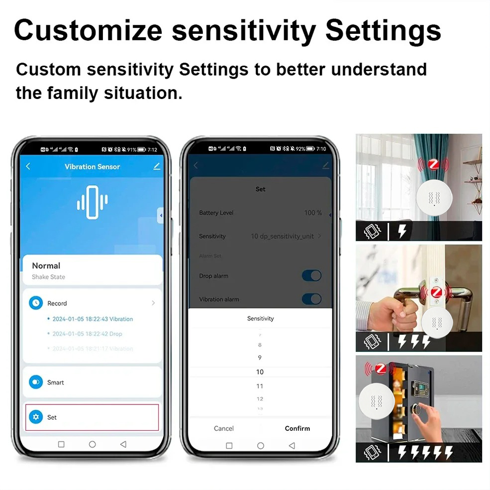Tuya ZigBee Smart Vibration &  - Smart Home Monitor 리뷰 및 가격