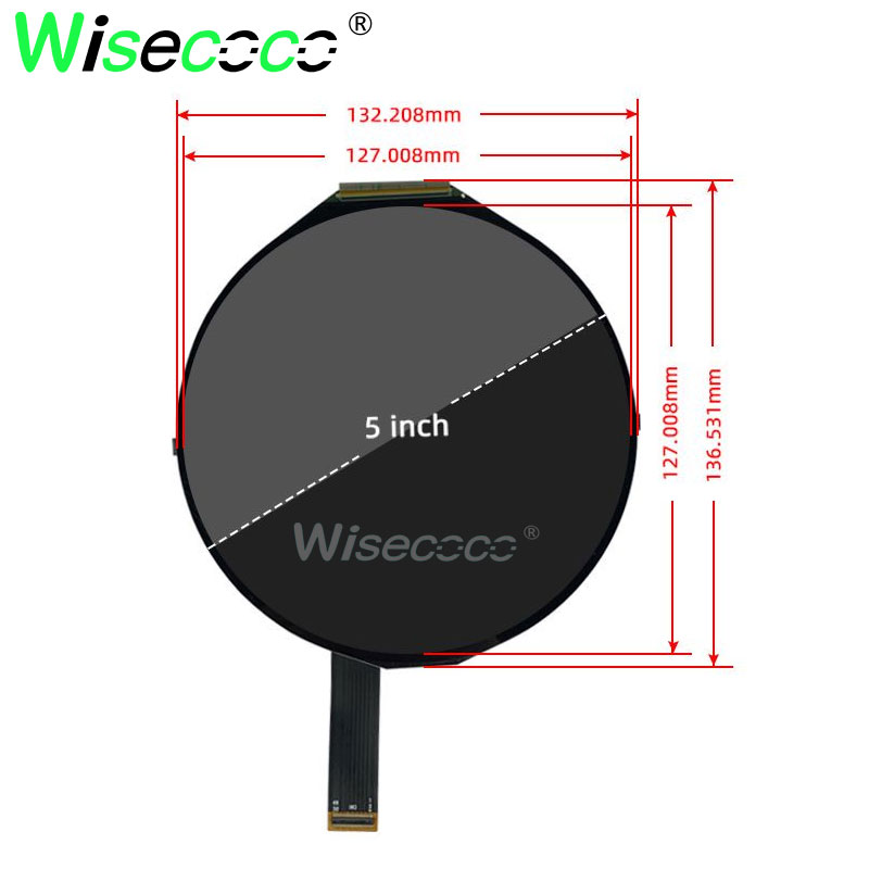 Round LCD Display 5 Inch 1080x - Smart Home Raspberry Pi 리뷰 및 가격