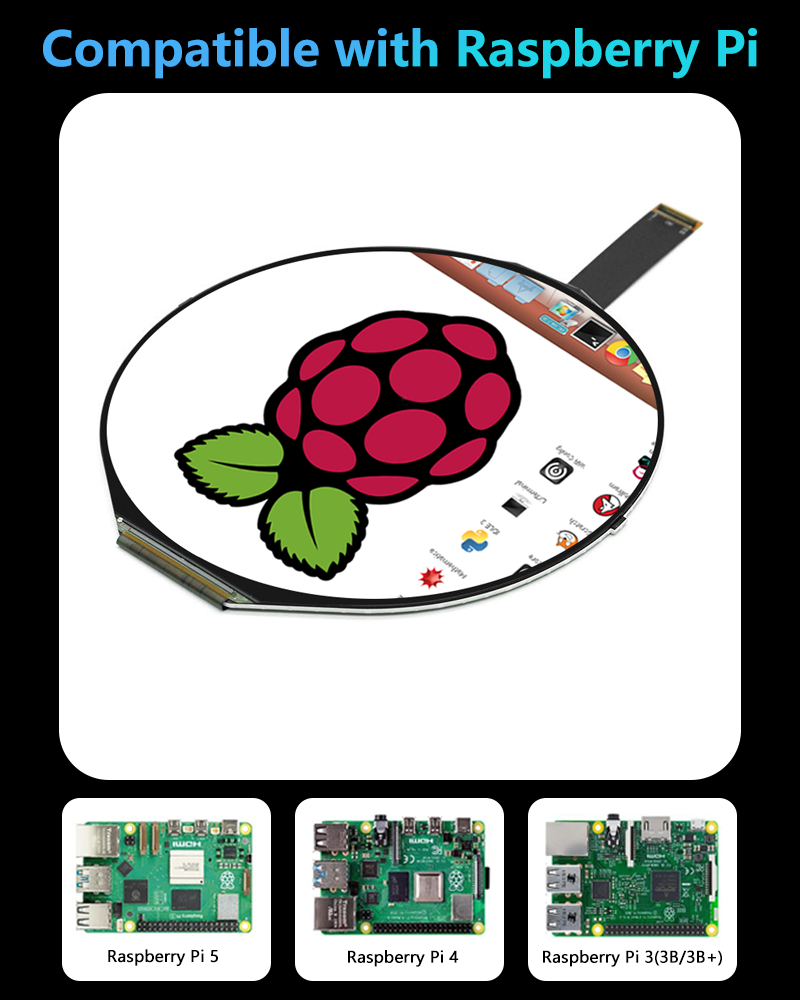 5 Inch IPS 1080*1080 Round Scr - Smart Home Raspberry Pi 리뷰 및 가격