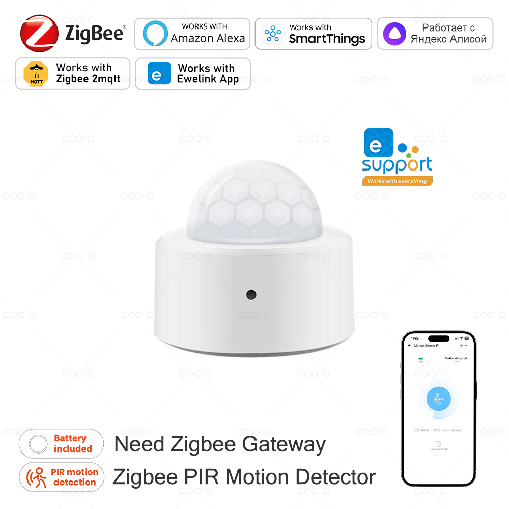 Zigbee Mini PIR Motion Sensor  - Zigbee Motion Sensor 리뷰 및 가격